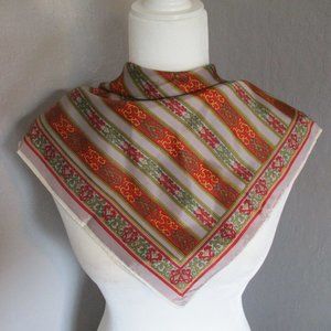 Orange stripes 1970s scarf